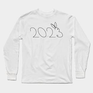 Minimalist 2023 New Year Long Sleeve T-Shirt